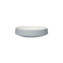Porte savon grès gris et blanc gravé