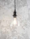 Suspension verre et antique bronze PM