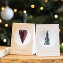 Carte message d' hiver ' JOYEUX NOEL '