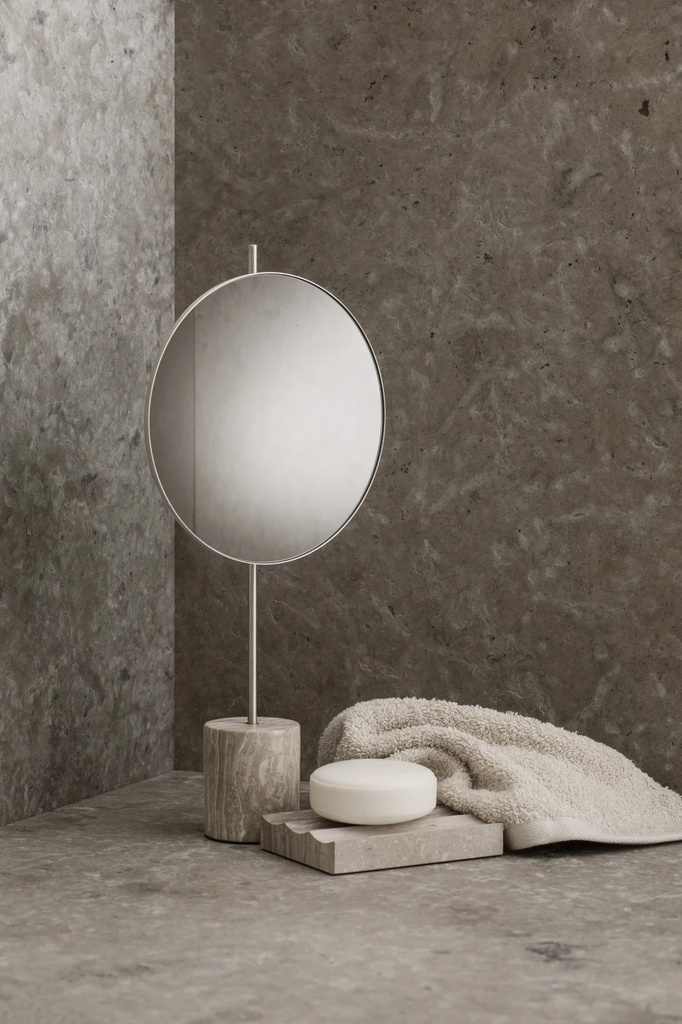 Miroir sur pied marbre
