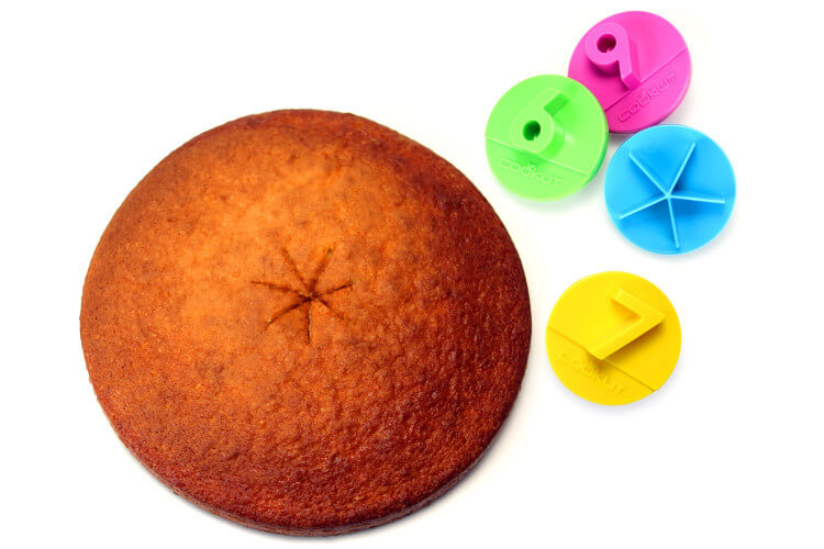 Partageur de gâteau, pizza etc... boite de 4 pour 5,6,7,9 parts