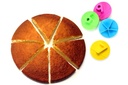 Partageur de gâteau, pizza etc... boite de 4 pour 5,6,7,9 parts