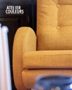 Fauteuil Baltic tissu Bjorn Ocre catégorie 1