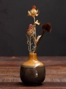 Vase céramique PM 2 Gris et Jaune