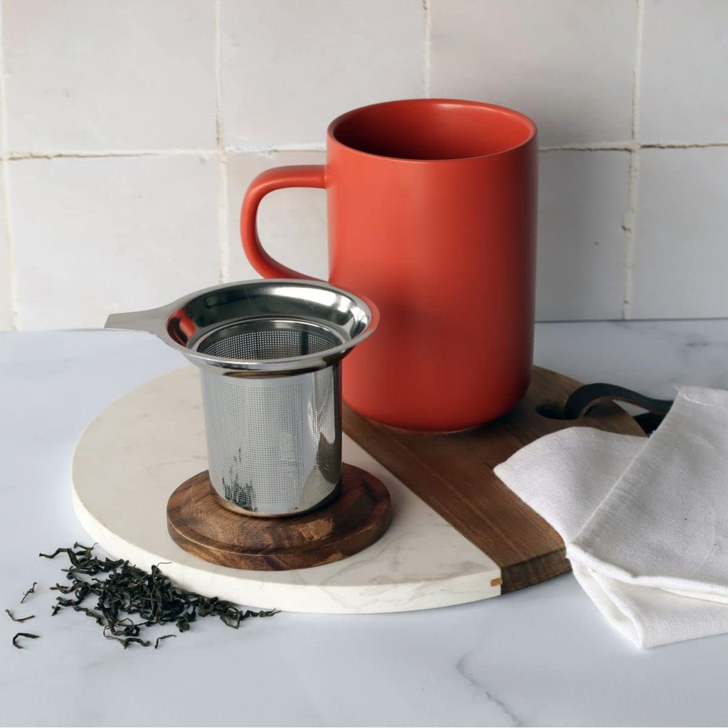Tisanière grès paprika
