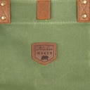 Sac cabas toile waxée ESCAPADE - Couleurs : VERT MÉLÈZE