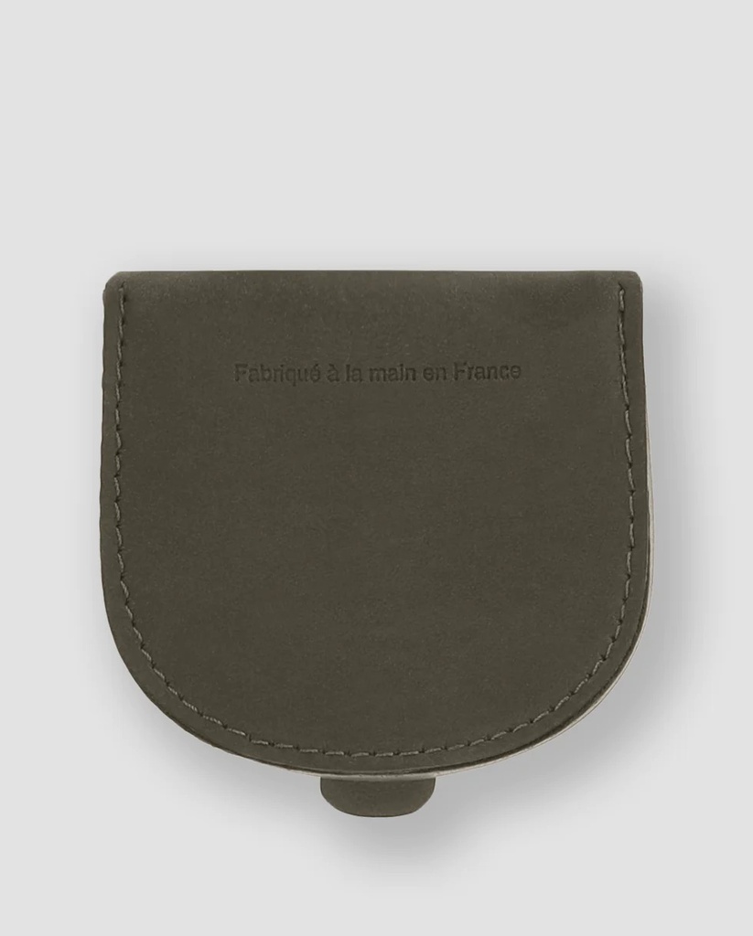Porte monnaie fer à cheval GM cuir vachette pleine fleur doublé coton