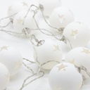 Guirlande LED 10 boules étoiles L: 225cm sur secteur