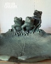 Bain d’ oiseau grenouille