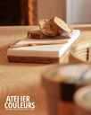 Planche à découper marbre et bois réversible