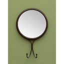 Miroir 26cm et double crochet