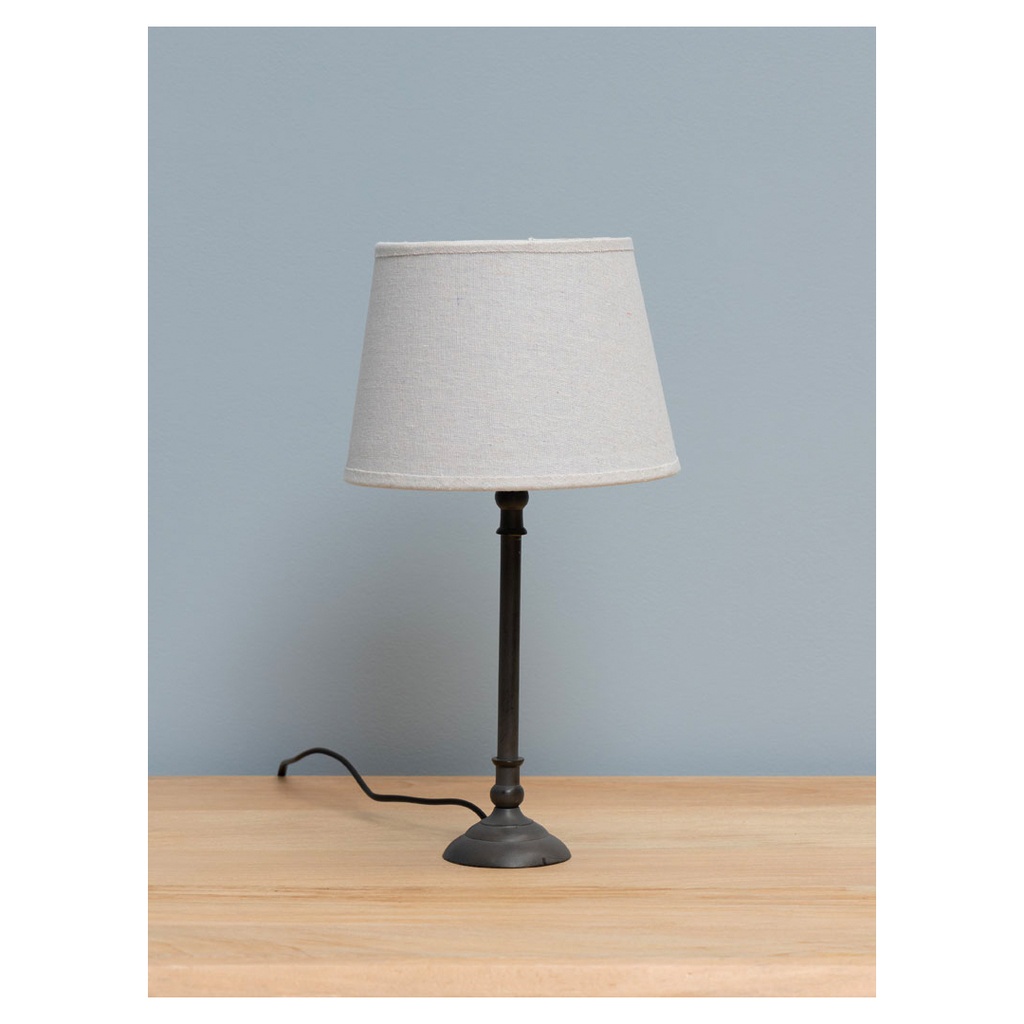 Lampe patine grise