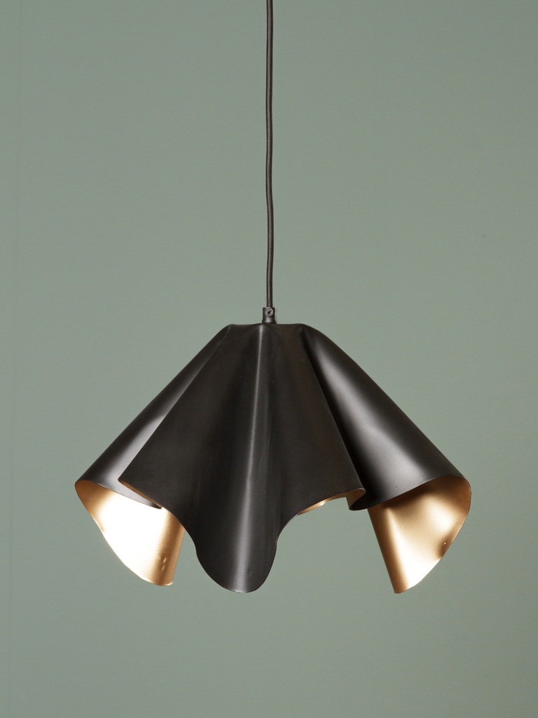 SUSPENSION noire et or Folia