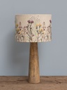 Lampe Wildflower abat-jour brodé