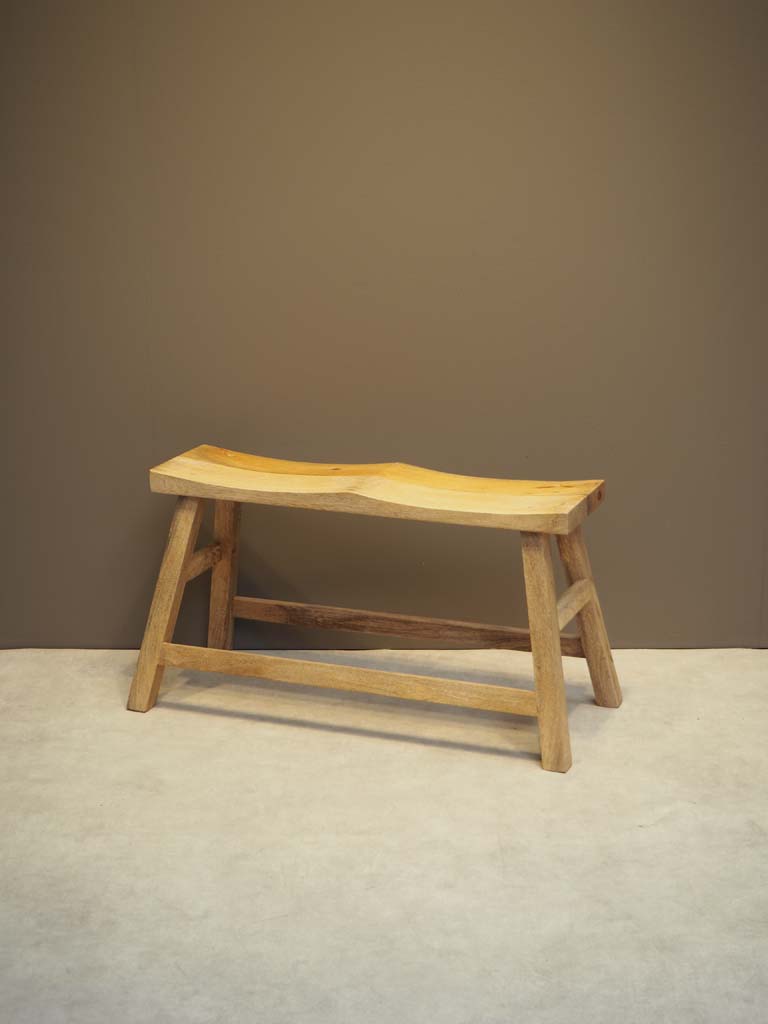 Banc 2 pers bois naturel