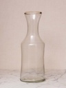 Pichet verre clair col évasé.