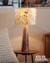Lampe Wildflower abat-jour brodé