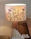 Lampe Wildflower abat-jour brodé