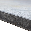 Table haute pied fer plateau pierre bleue