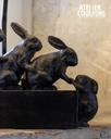 Lampe à poser famille de lapins