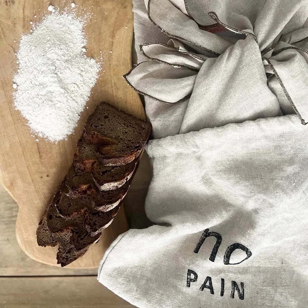 Sac à pain 100% lin naturel