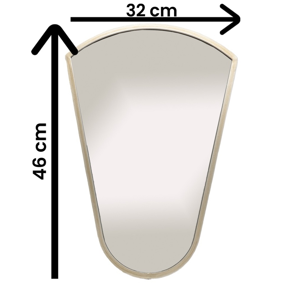 Miroir Aela bord métal 3 formes