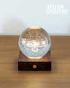Lumière boule en cristal | Système solaire