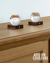 Lumière boule en cristal | Système solaire