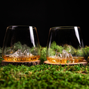 Set de 2 verres Topographic : Tre Cime di Lavaredo & Monte Rosa