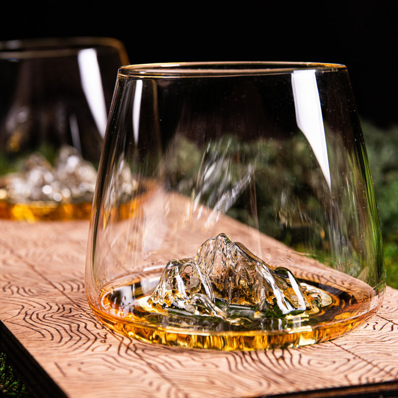 Set de 2 verres Topographic : Tre Cime di Lavaredo & Monte Rosa