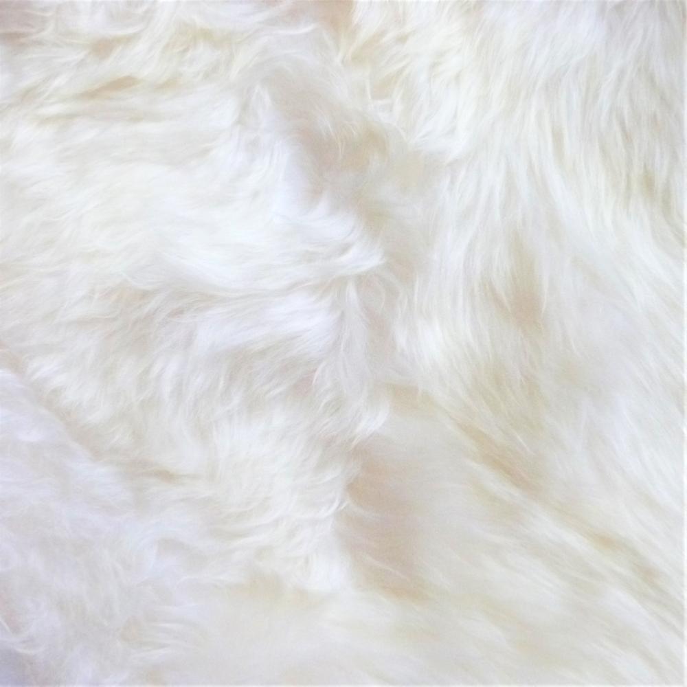 Peau de mouton simple ivoire qualité Prémium