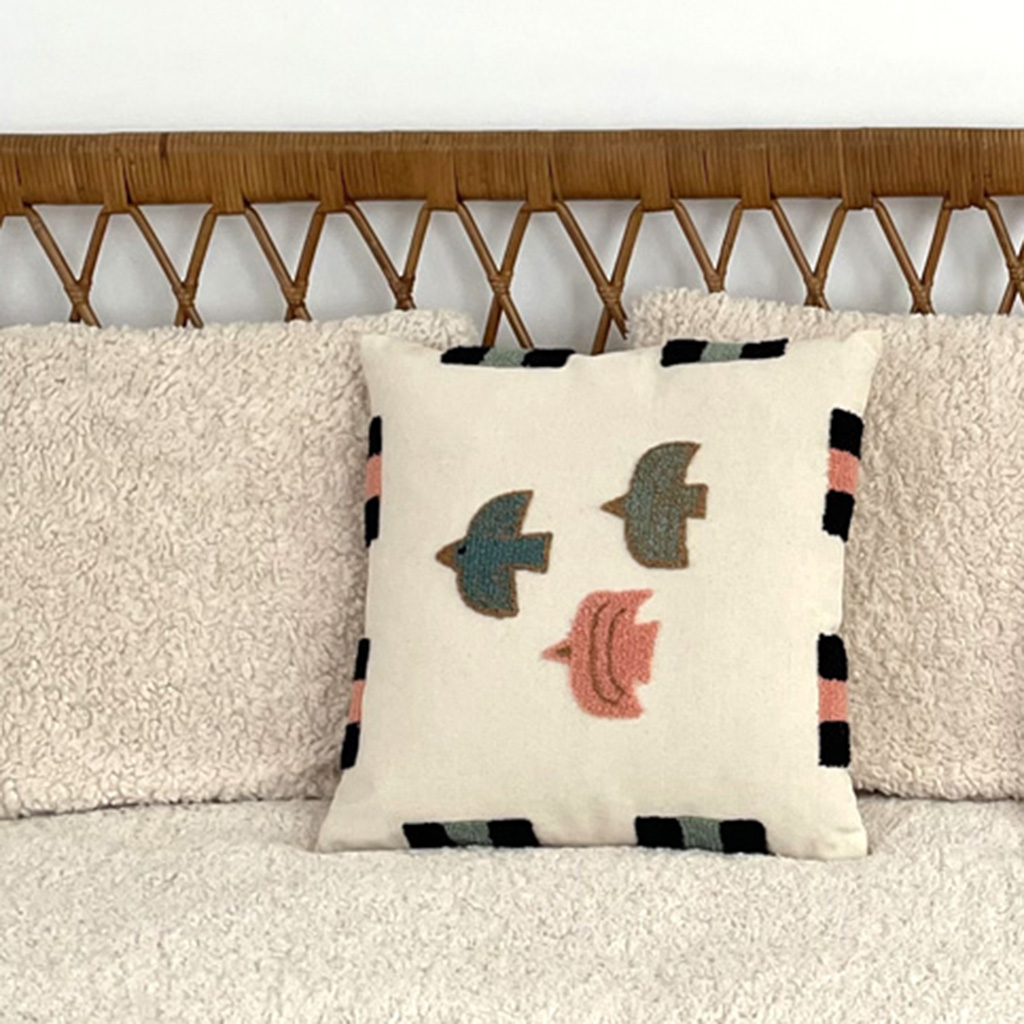 Coussin fluence oiseaux