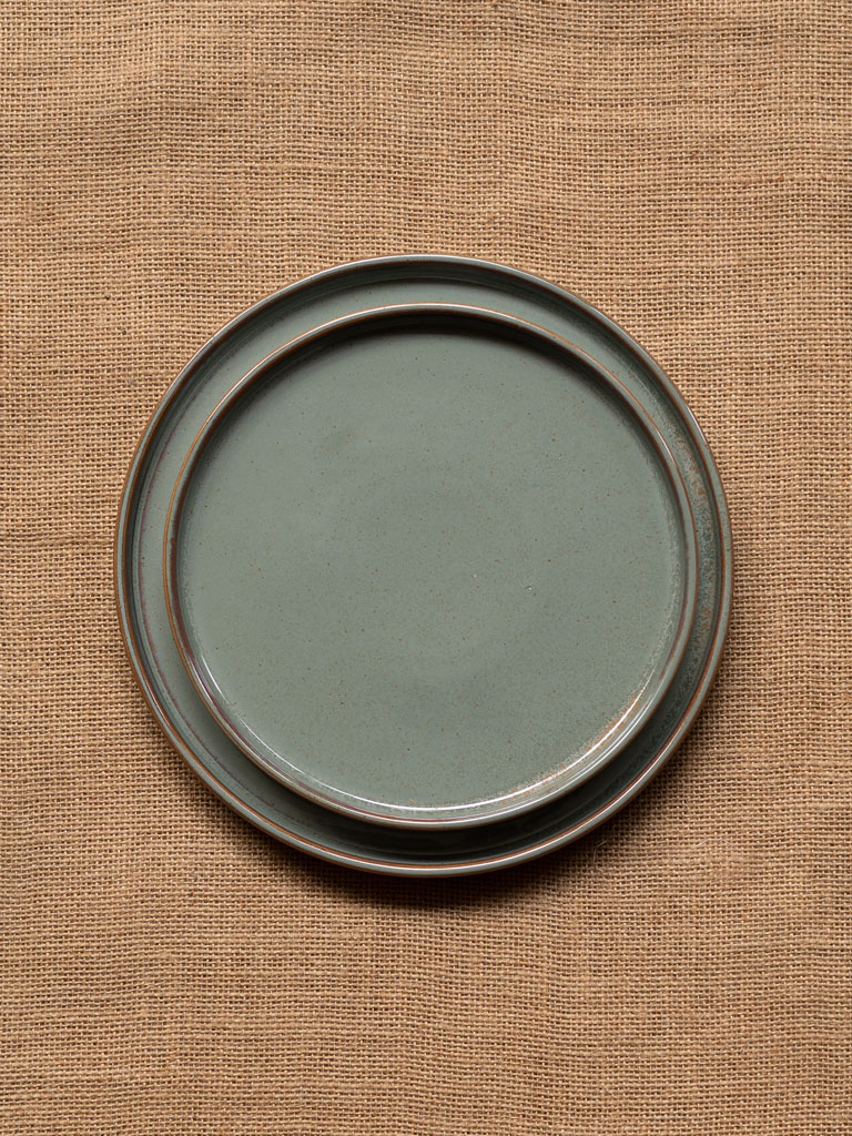 Assiette Crépuscule verte GM