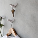 Patère oiseau en céramique