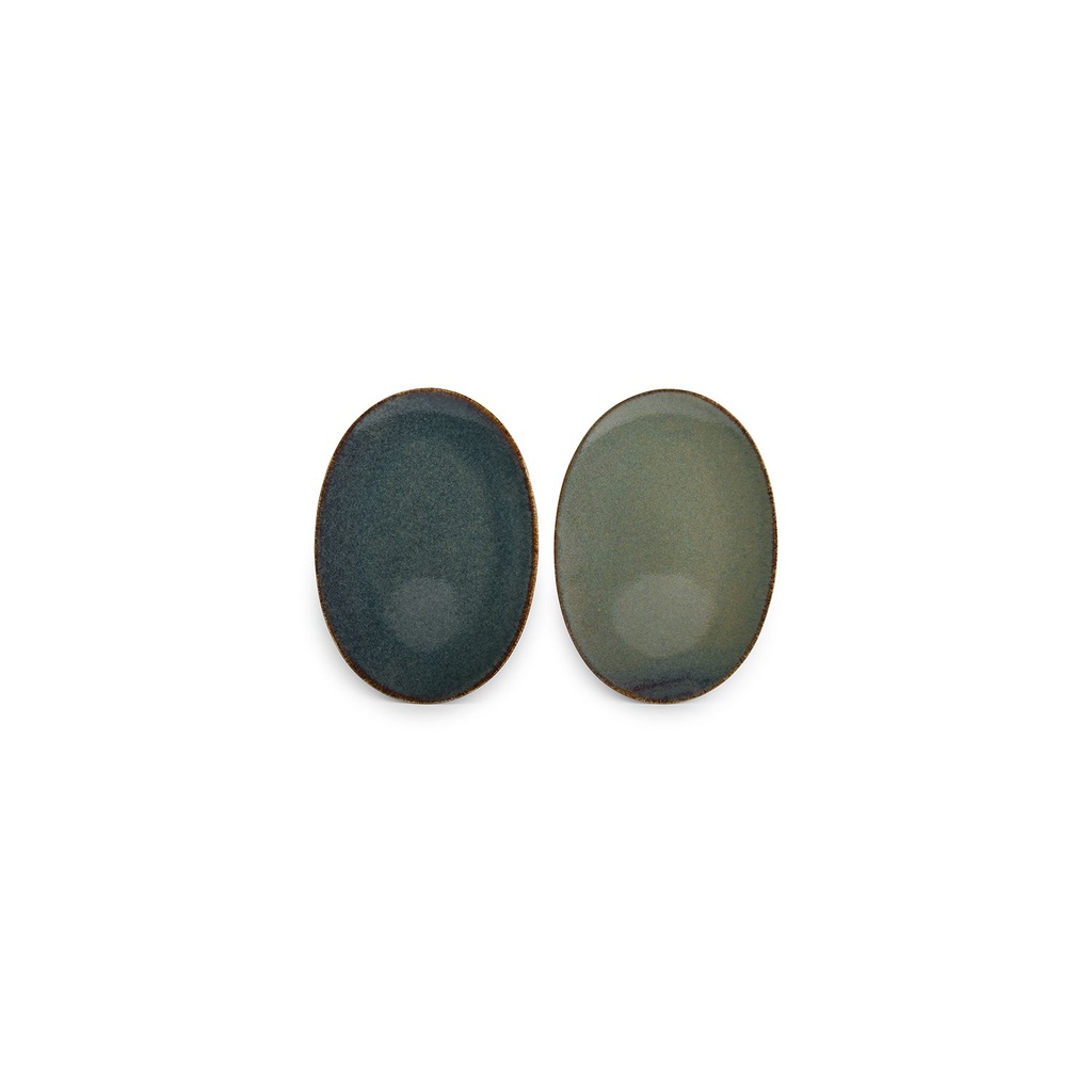 Plat oval Corro vert