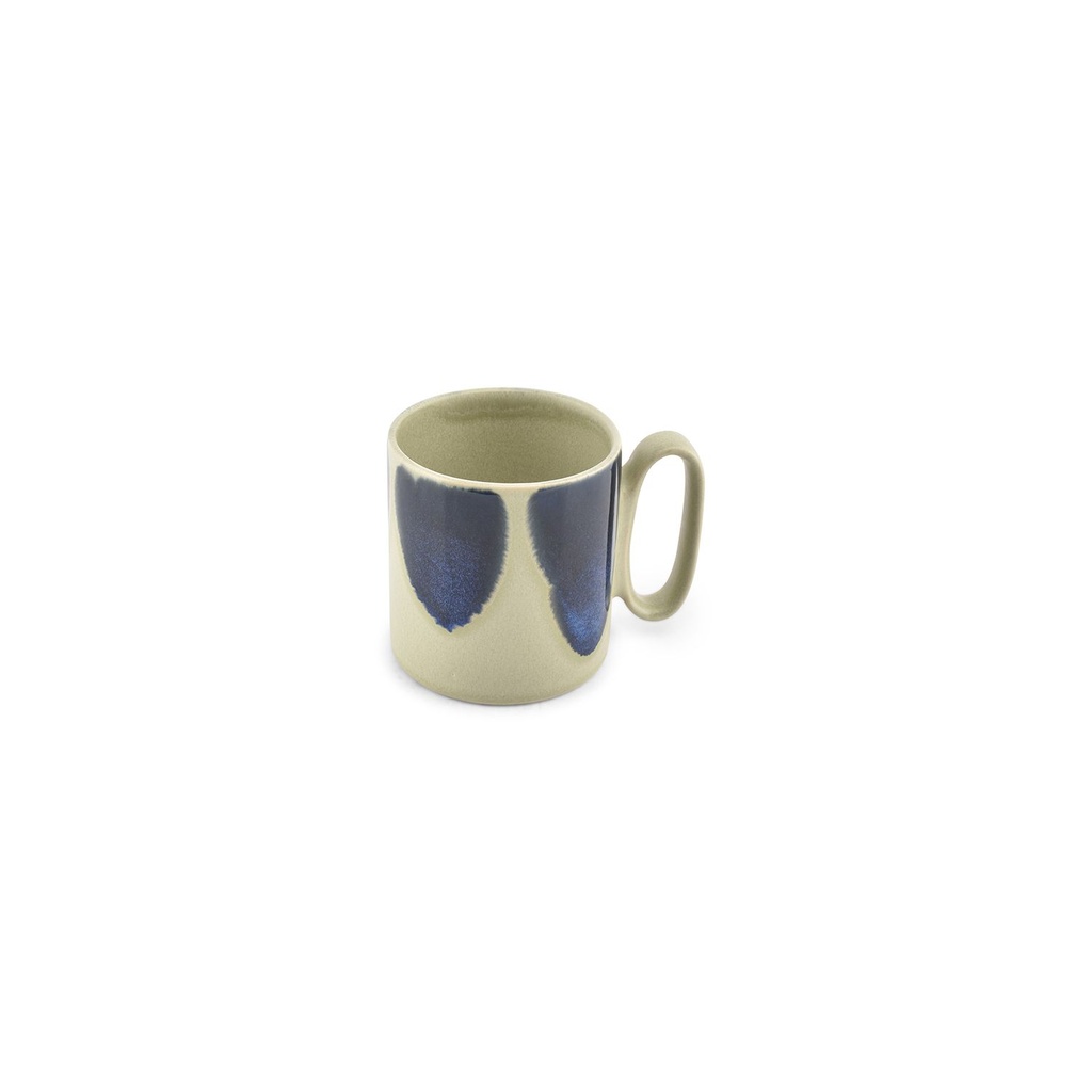 Mug vert/blue peint
