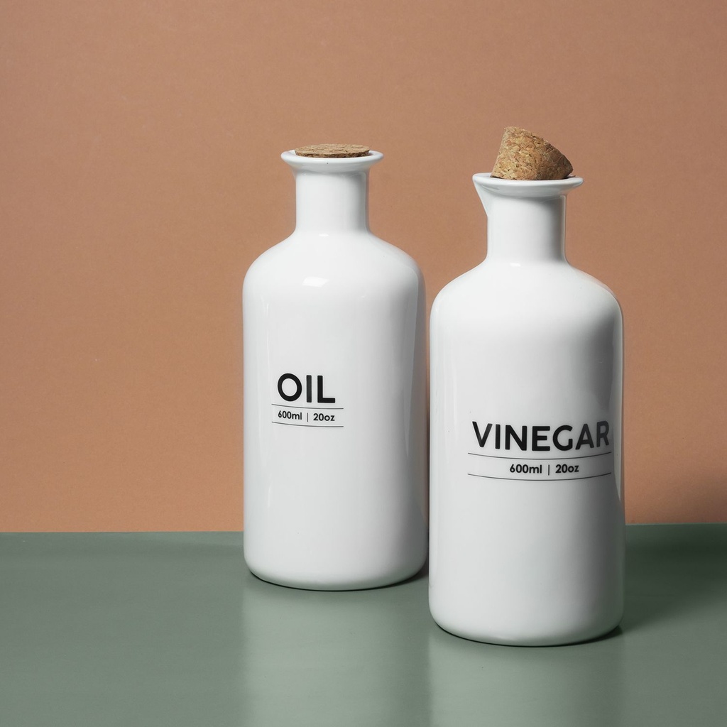 Bouteille huile et vinaigre le set