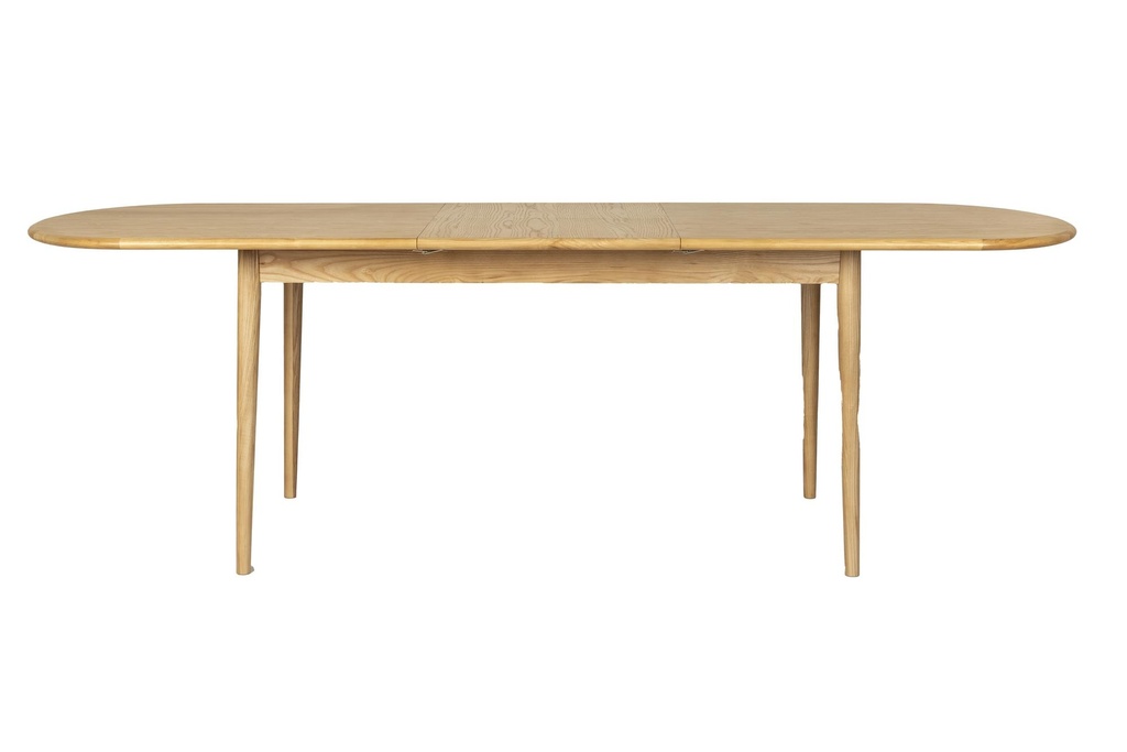 Table ovale avec allonges en chêne