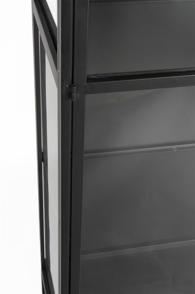 Vitrine noir et verre