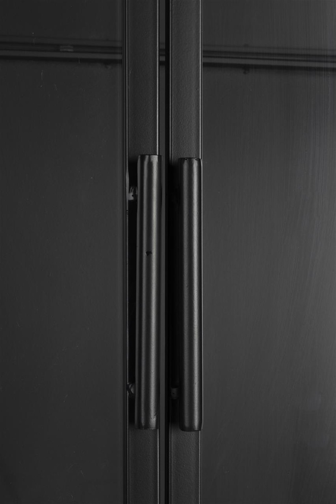 Vitrine noir et verre