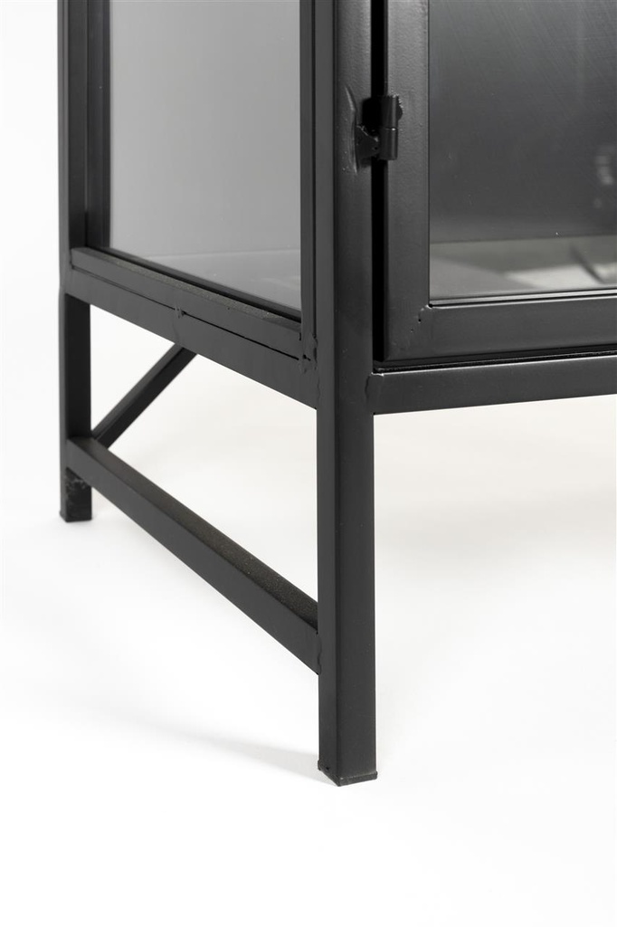 Vitrine noir et verre