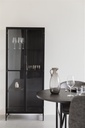 Vitrine noir et verre