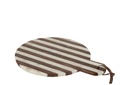 Planche à découper lignes en marbre blanc et marron