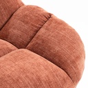 Fauteuil pivotant terracotta