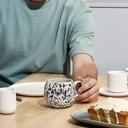 Mug 46cl moucheté noir