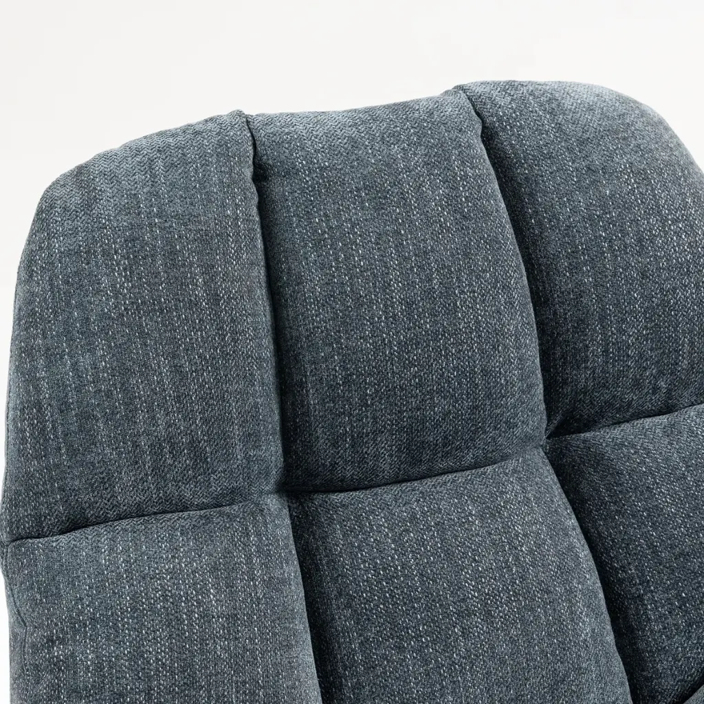 Fauteuil pivotant Gris bleu bubble (9).webp