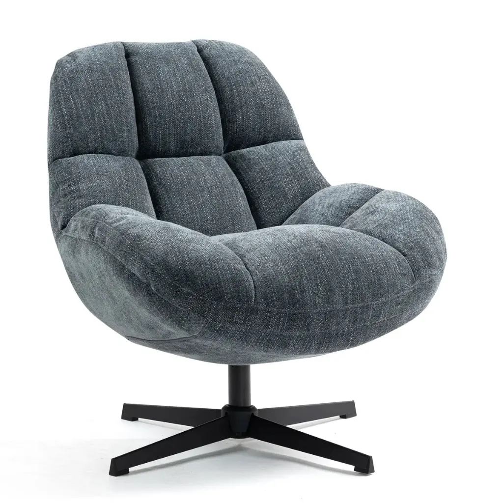Fauteuil pivotant Gris bleu bubble (4).webp
