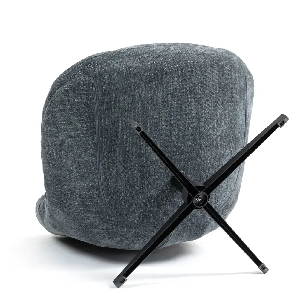 Fauteuil pivotant Gris bleu bubble (1).webp