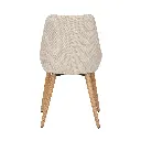 Chaise repas en tissu crème pied chêne (4).webp