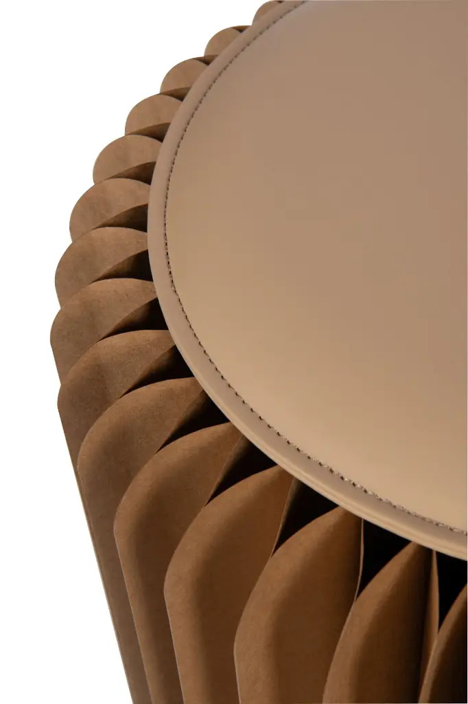 Pouf pliable en papier camel (4).webp